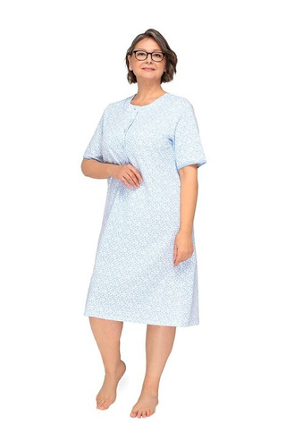 Koszula nocna damska 263 Basia I  Martel niebieska 