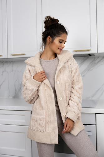 Kardigan blezer Daphne Sensis - ecru