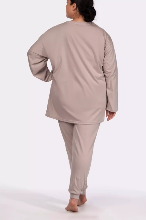 Piżama damska Homie longsleeve Mona beige