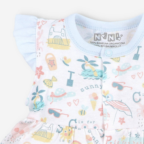 Sukienka z bawełny organicznej Sunnu Nini druk