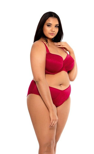 Oktawia Usztywniany Biustonosz Unikat - bordowy