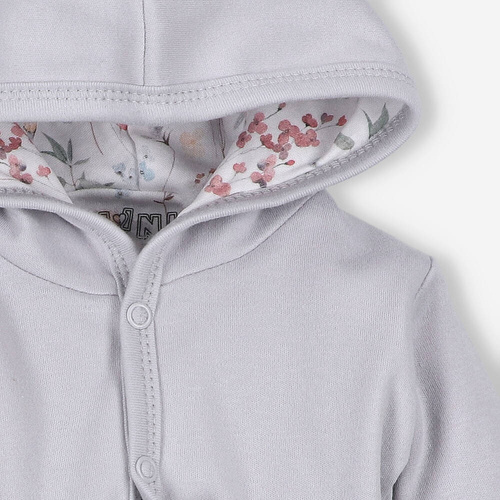 Bluza dresowa z bawełny organicznej Łąka Nini szary