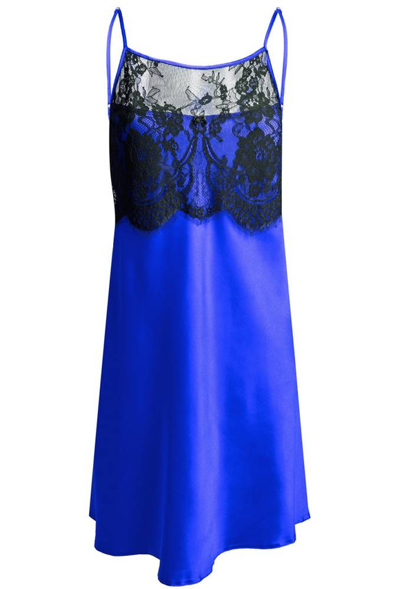 Halka satynowa Janice DKaren - modrak