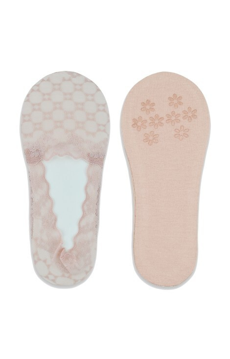 SN053 Baleriny stopki damskie Noviti - różowe