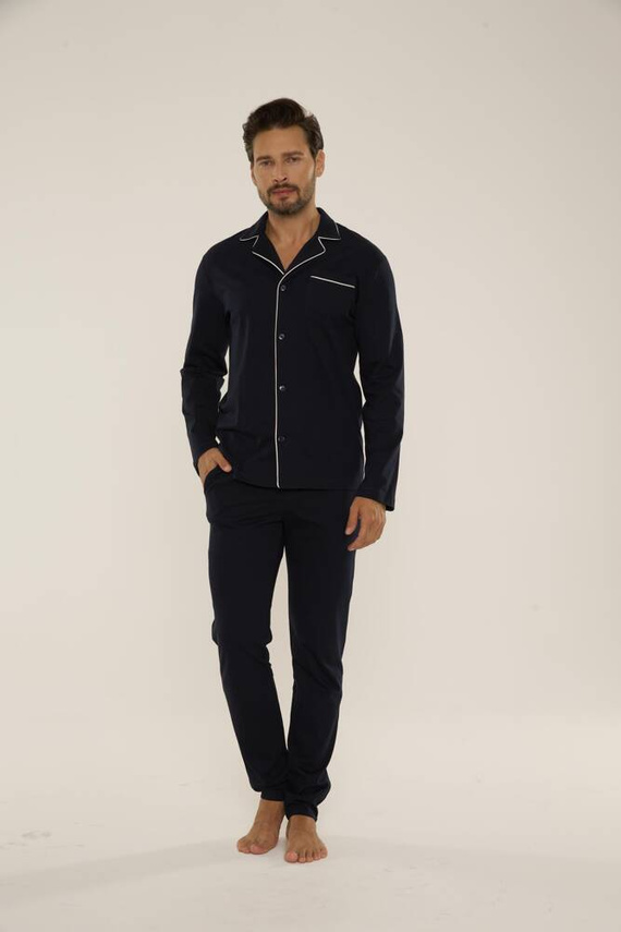 Piżama Męska 729 Norberto De Lafense - granat