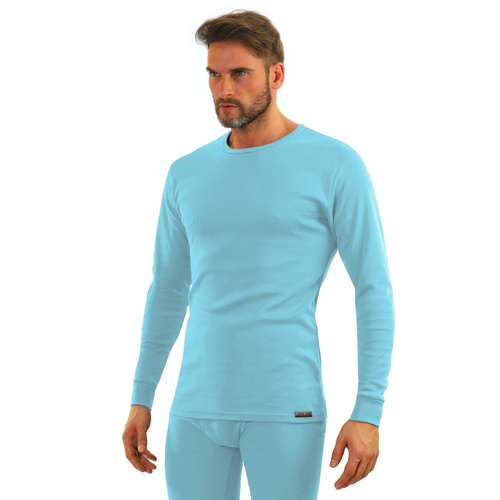 111 Podkoszulek bawełniany z długim rękawem Sesto Senso- niebieski 