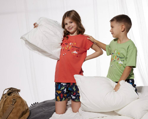 Piżama chłopięca 789/113 790/113  Australia Cornette zielony 