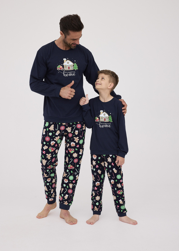 Piżama męska 115/256 Home Cornette granatowy