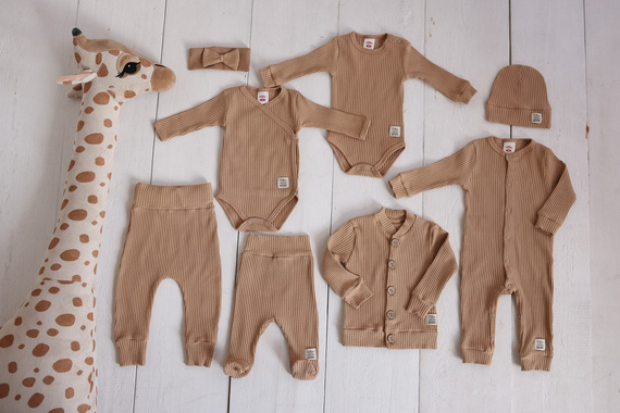 Pajac bez stópek "Natural Harmony" Makoma latte