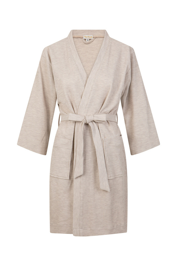 Szlafrok damski Frida ByShelly - beżowy