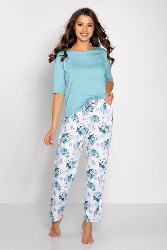 Piżama damska Eternal Love Momenti Per Me aqua