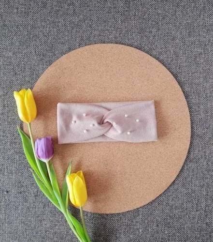 Damska opaska na głowę 16KB Marija - beżowy