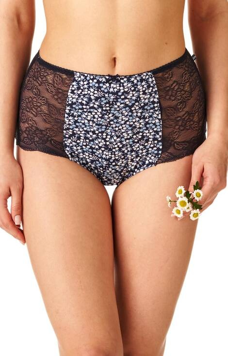 Figi damskie 2-pak LPF 172 B22 A'2 Key czarny-granatowy