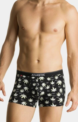 Bokserki męskie 3MH-183 A'3 Atlantic - czarny-khaki