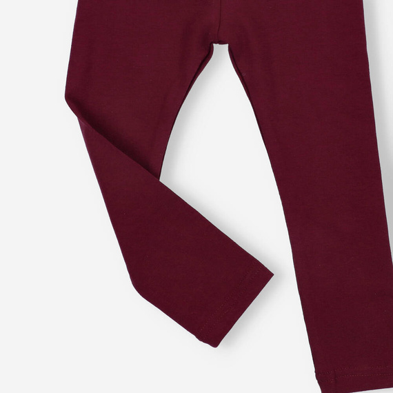 Legginsy dziewczęce Lagarto Verde - bordowy