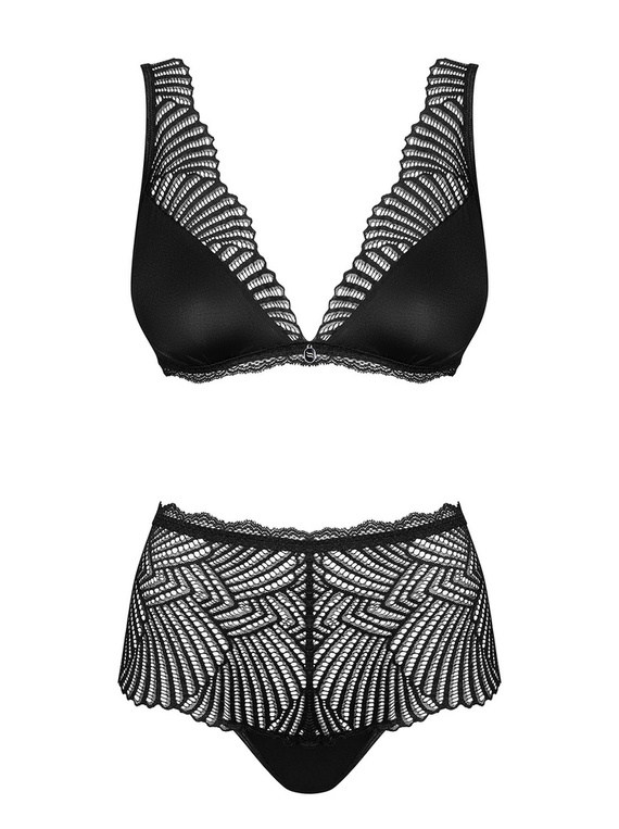 Komplet 2-częściowy Klarita Obsessive czarny +