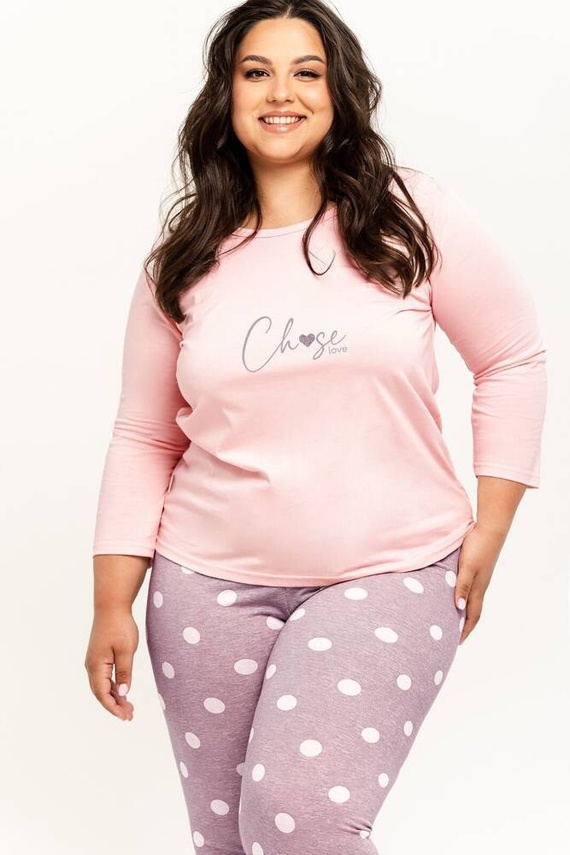 Piżama damska 3268 Libby Taro -różowy