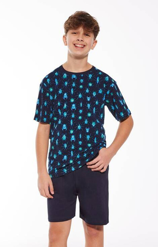 Piżama chłopięca 335/114 Beetles Cornette granatowy