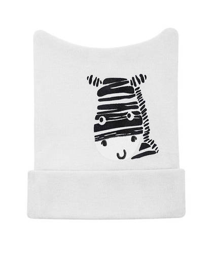 Zebra Czapka bawełniana Terjan - biały