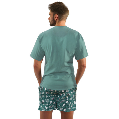 Bawełniana piżama męska 2242/11 Sesto Senso - zielony 