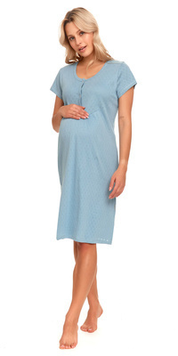 TCB.4444 Koszula Nocna do karmienia Doctor Nap - satin blue