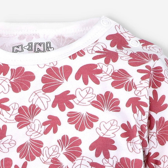 Body dla dziewczynki z bawełny organicznej Wesoła Panda Nini