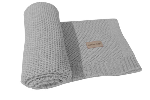 Kocyk bawełniany 2107 Doctor Nap - grey