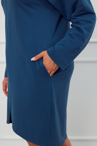 Szlafrok Damski na zamek Grafi Italian Fashion - jeans 