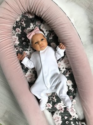 Kokon niemowlęcy Premium Night Flowers - Makaszka