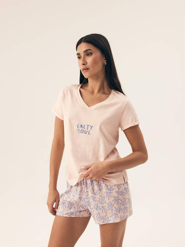 Piżama Damska 42669 Nadar Henderson - brzoskwiniowy