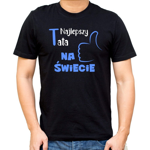  "Najlepszy tata na świecie"  koszulka dla taty Moocha biały