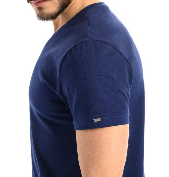 Teyli T-Shirt Męski Bawełniany Luca-niebieski