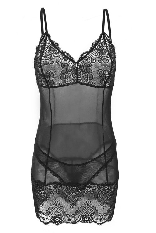 Idalia Komplet damski DKaren czarny