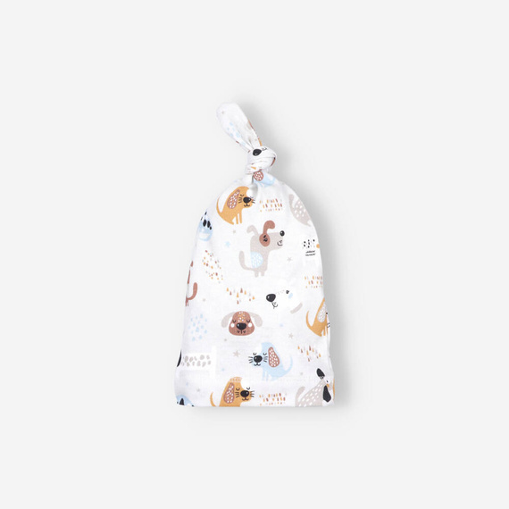 Komplet niemowlęcy z bawełny organicznej Psaki Nini beżowy