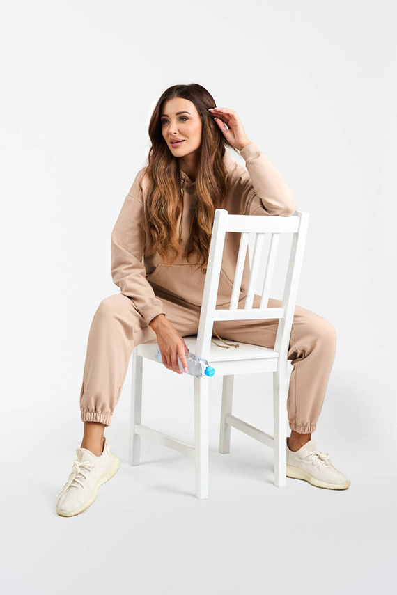 Spodnie dresowe Viva Italian Fashion - beżowy