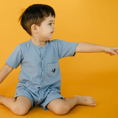 Rampers niemowlęcy Elephant Eevi - niebieski