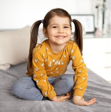 Bluza wciągana z nadrukiem UNIQUE Ewa Klucze- żółty druk