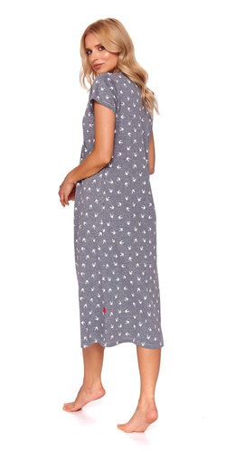 TM.4119 Koszula Nocna ciążowa i do karmienia Doctor Nap - dark grey
