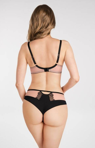 Gorsenia Figi damskie brazyliany K 836 Black To Black czarny