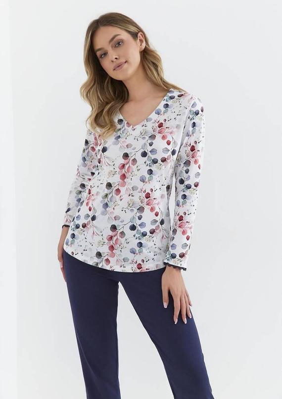 Piżama damska 407 Cana -granatowy