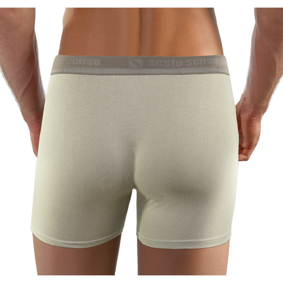 Bokserki męskie BM02 Cougar Sesto Senso - jasnobeżowy