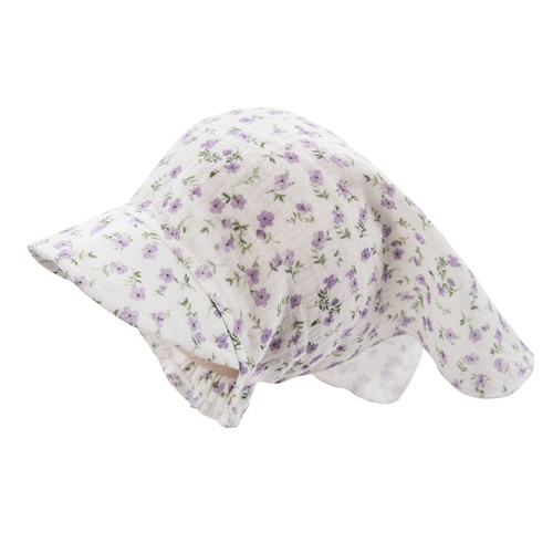 Chustka z daszkiem muślinowa Meadow Eevi -ecru