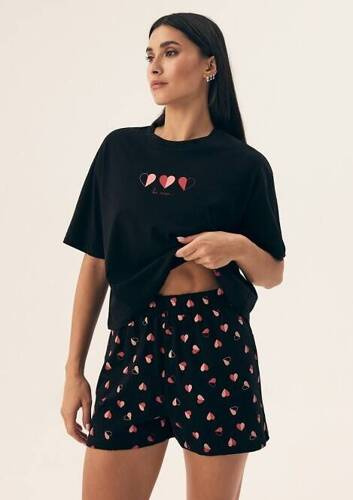 Piżama Damska 42649 Necesito Henderson - czarna