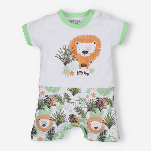 Rampers bawełniany Lion Nini