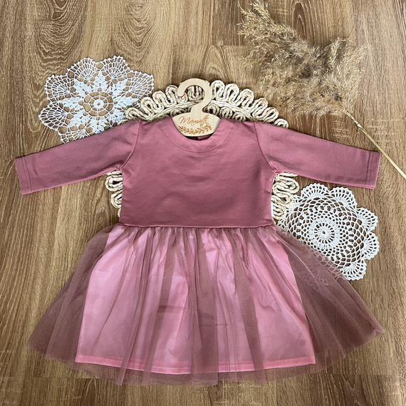 Sukienka z długim rękawem SH052 Mamatti