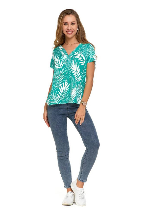 Bluzka damska BD2300-004 Moraj - turkuskowy