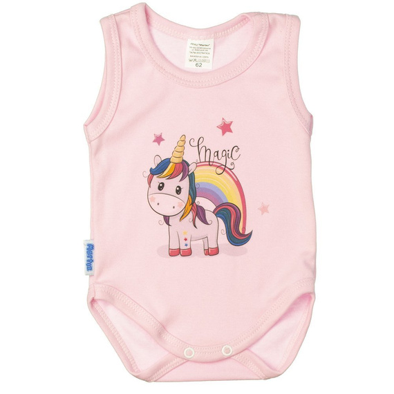 Body niemowlęce ramiączkach Koala Martex turkusowy