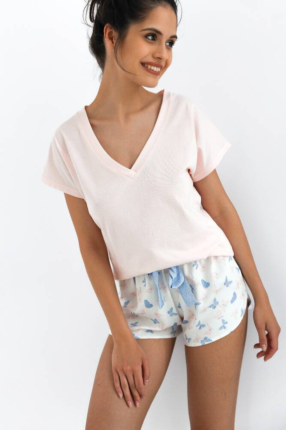 Piżama damska Adriana Sensis - morelowy