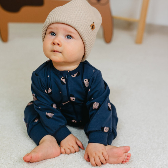 Czapka niemowlęca Puppy Playtime Eevi-  beżowa