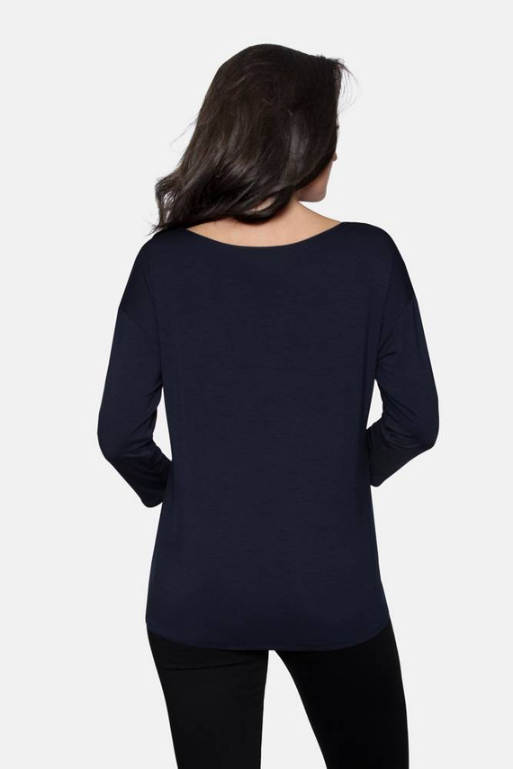Bluzka rękaw 3/4 Camille Babell - granat
